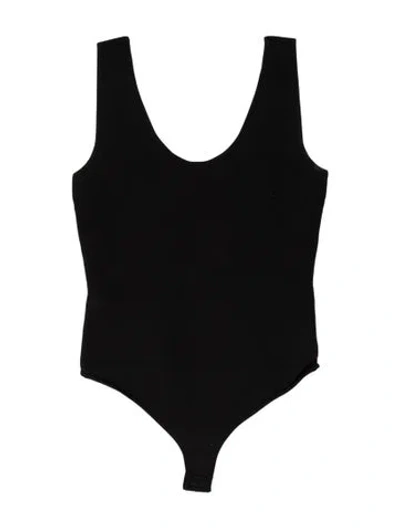 Pre-owned A.l.c Scoop Neck Sleeveless Bodysuit In Black