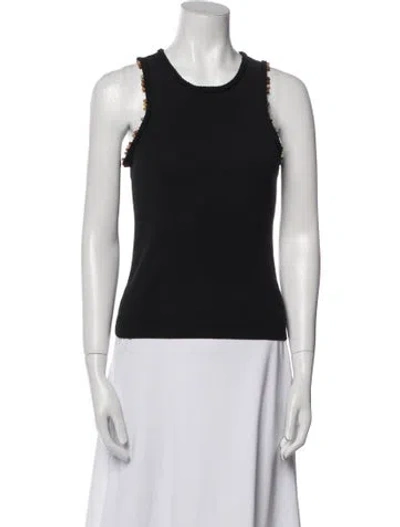 Pre-owned A.l.c Scoop Neck Sleeveless Top In Black