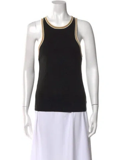 Pre-owned A.l.c Scoop Neck Sleeveless Top In Black