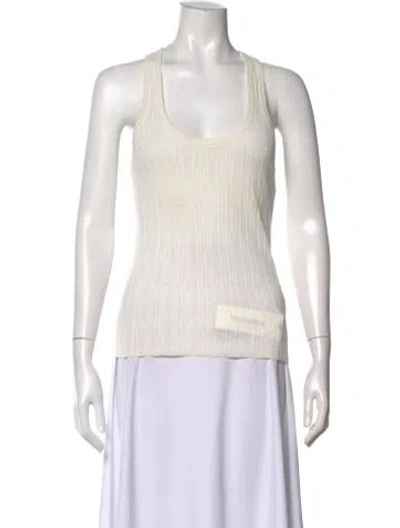 Pre-owned A.l.c Scoop Neck Sleeveless Top In Blue