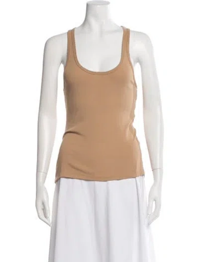 Pre-owned A.l.c Scoop Neck Sleeveless Top In Neutral
