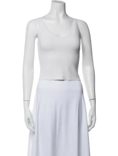 Pre-owned A.l.c Scoop Neck Sleeveless Top In Neutral