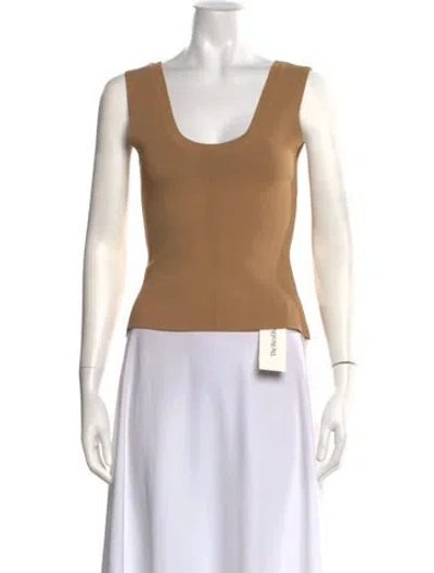 Pre-owned A.l.c Scoop Neck Sleeveless Top In Neutrals