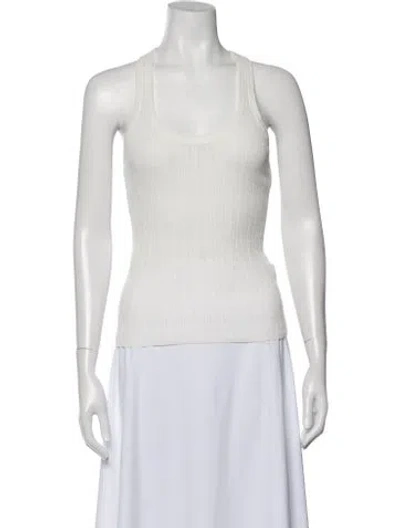 Pre-owned A.l.c Scoop Neck Sleeveless Top W/ Tags In White