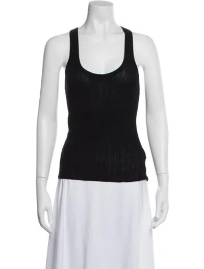 Pre-owned A.l.c Scoop Neck Sleeveless Top In White