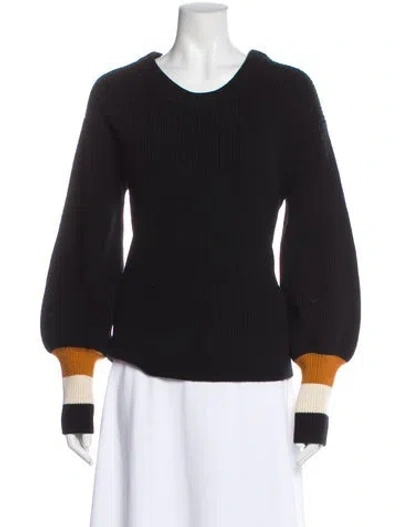 Pre-owned A.l.c Scoop Neck Sweater In Black