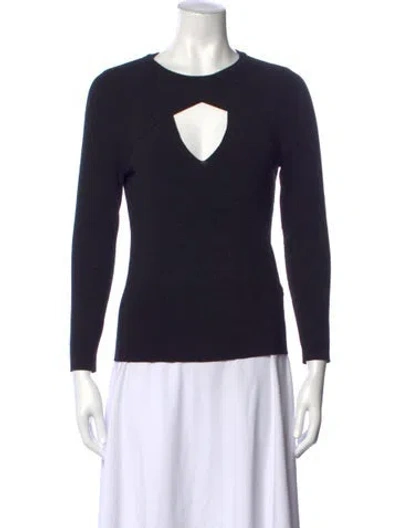 Pre-owned A.l.c Scoop Neck Sweater In Black