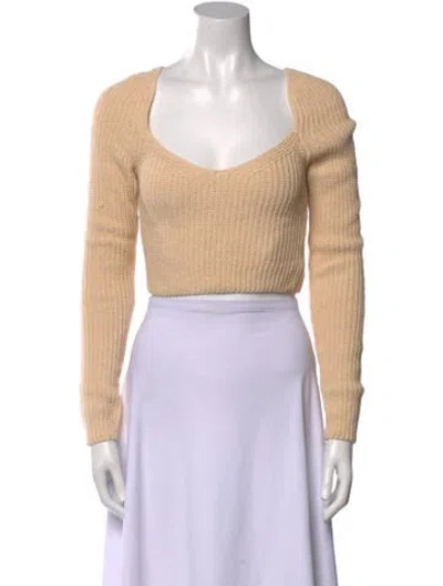 Pre-owned A.l.c Scoop Neck Sweater In Neutral