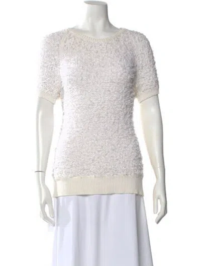 Pre-owned A.l.c Scoop Neck Sweater In Neutral