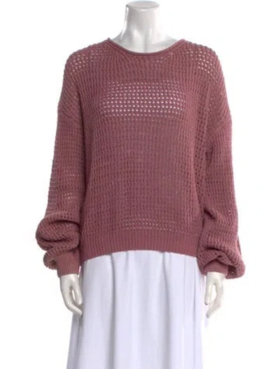 Pre-owned A.l.c Scoop Neck Sweater In Pink