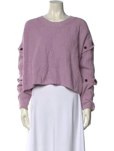 Pre-owned A.l.c Scoop Neck Sweater In Purple