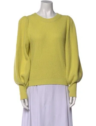 Pre-owned A.l.c Scoop Neck Sweater In Yellow