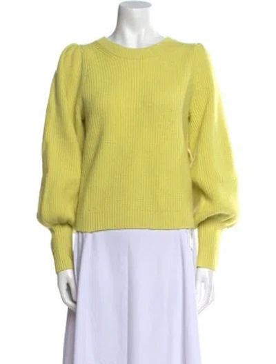 Pre-owned A.l.c Scoop Neck Sweater In Yellow