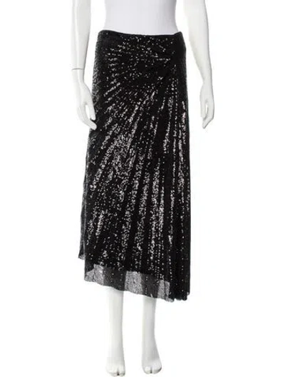 Pre-owned A.l.c Sequin Embellishments Midi Length Skirt In Multi