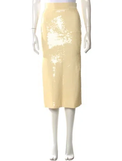 Pre-owned A.l.c Sequin Embellishments Midi Length Skirt In Neutral