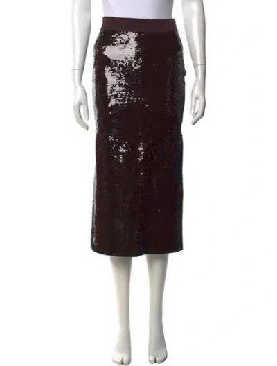 Pre-owned A.l.c Sequin Embellishments Midi Length Skirt In Purple