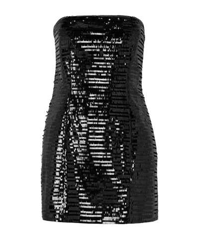 A.l.c Sequin Satin Mini Skirt In Black