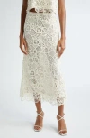 A.l.c Shay Lace Midi Skirt In Warm White In Warm White