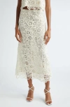 A.l.c Shay Lace Midi Skirt In Warm White In Warm White