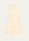 A.l.c Shay Lace Midi Skirt In Warm White In Warm White