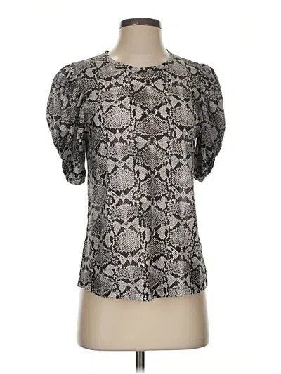 Pre-owned A.l.c Short Sleeve Blouse In Gray