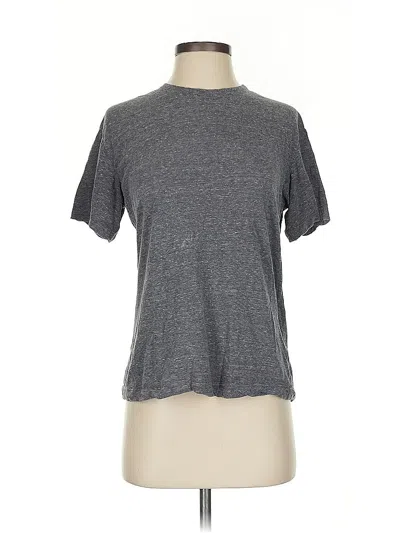 Pre-owned A.l.c Short Sleeve Top Gray Crew Neck Tops