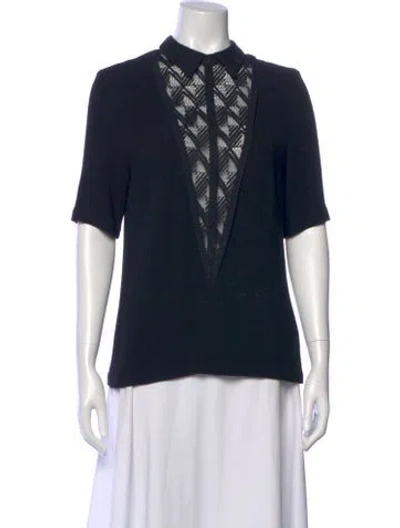 Pre-owned A.l.c Short Sleeve Top In Multi