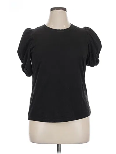 Pre-owned A.l.c Short Sleeve T-shirt In Black