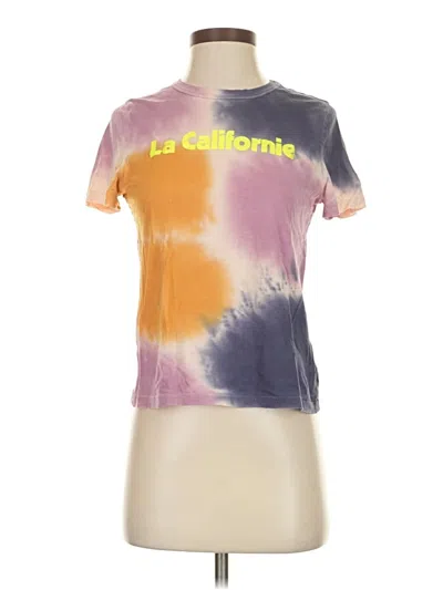 Pre-owned A.l.c Short Sleeve T-shirt In Purple