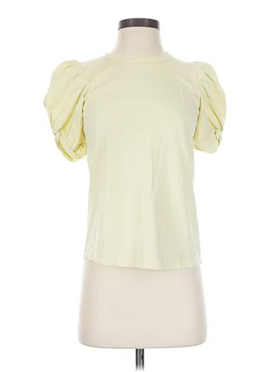 Pre-owned A.l.c Short Sleeve T-shirt In Yellow
