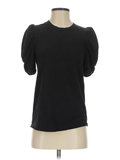 Pre-owned A.l.c Short Sleeve Turtleneck In Black
