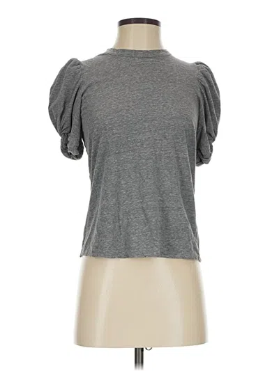 Pre-owned A.l.c Short Sleeve Turtleneck In Gray