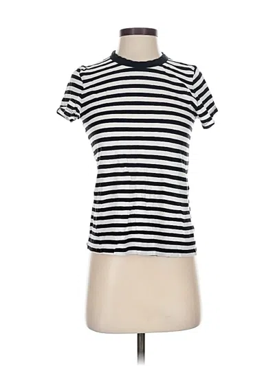 Pre-owned A.l.c Short Sleeve Turtleneck In White