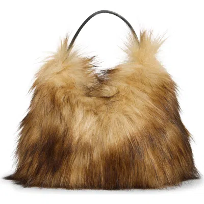 A.l.c . Sia Faux Fur Handbag In Brown