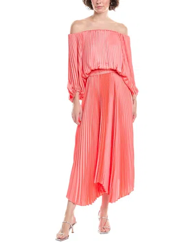 A.l.c . Sienna Dress In Orange