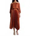 A.l.c Sienna Dress In Red Rock In Brown
