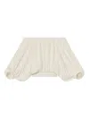 A.l.c Sienna Pleated Off-shoulder Top In White