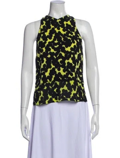 Pre-owned A.l.c Silk Animal Print Top In Multi