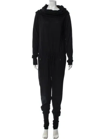 Pre-owned A.l.c Silk Cowl Neck Jumpsuit In Blue