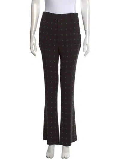 Pre-owned A.l.c Silk Flared Pants In Black