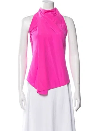 Pre-owned A.l.c Silk Halterneck Top In Pink