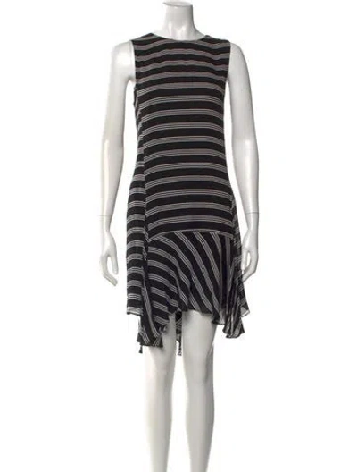 Pre-owned A.l.c Silk Knee-length Dress In Black