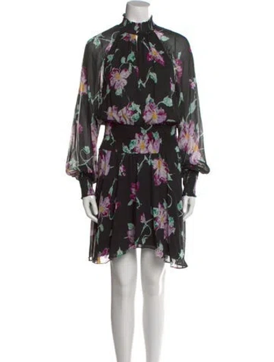 Pre-owned A.l.c Silk Knee-length Dress In Black