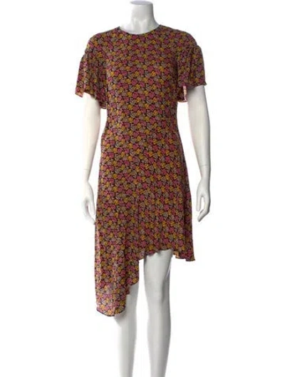 Pre-owned A.l.c Silk Knee-length Dress In Black