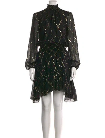 Pre-owned A.l.c Silk Knee-length Dress In Black