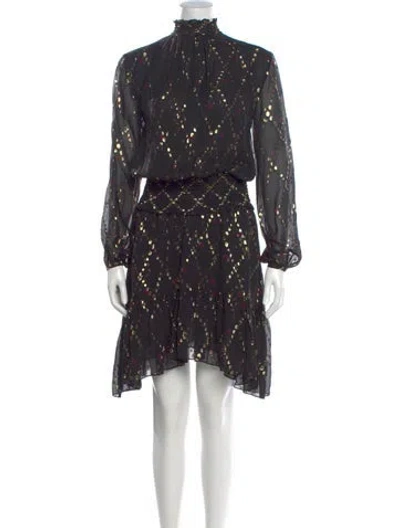 Pre-owned A.l.c Silk Knee-length Dress In Black