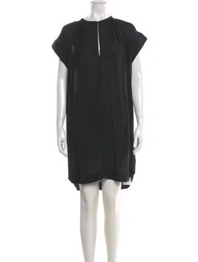 Pre-owned A.l.c Silk Knee-length Dress In Black