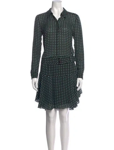 Pre-owned A.l.c Silk Knee-length Dress In Black
