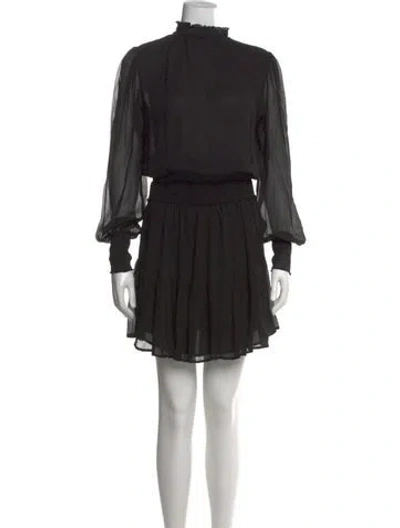 Pre-owned A.l.c Silk Knee-length Dress In Black