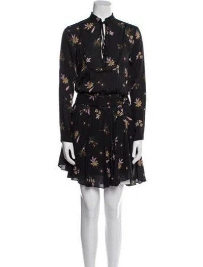 Pre-owned A.l.c Silk Knee-length Dress In Blue